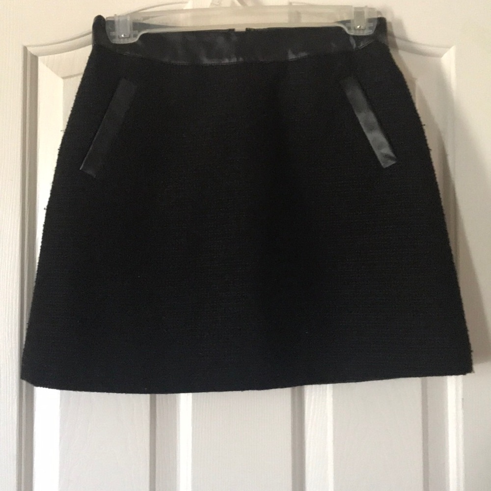 Black skirt with leather details from Nordstrom’s